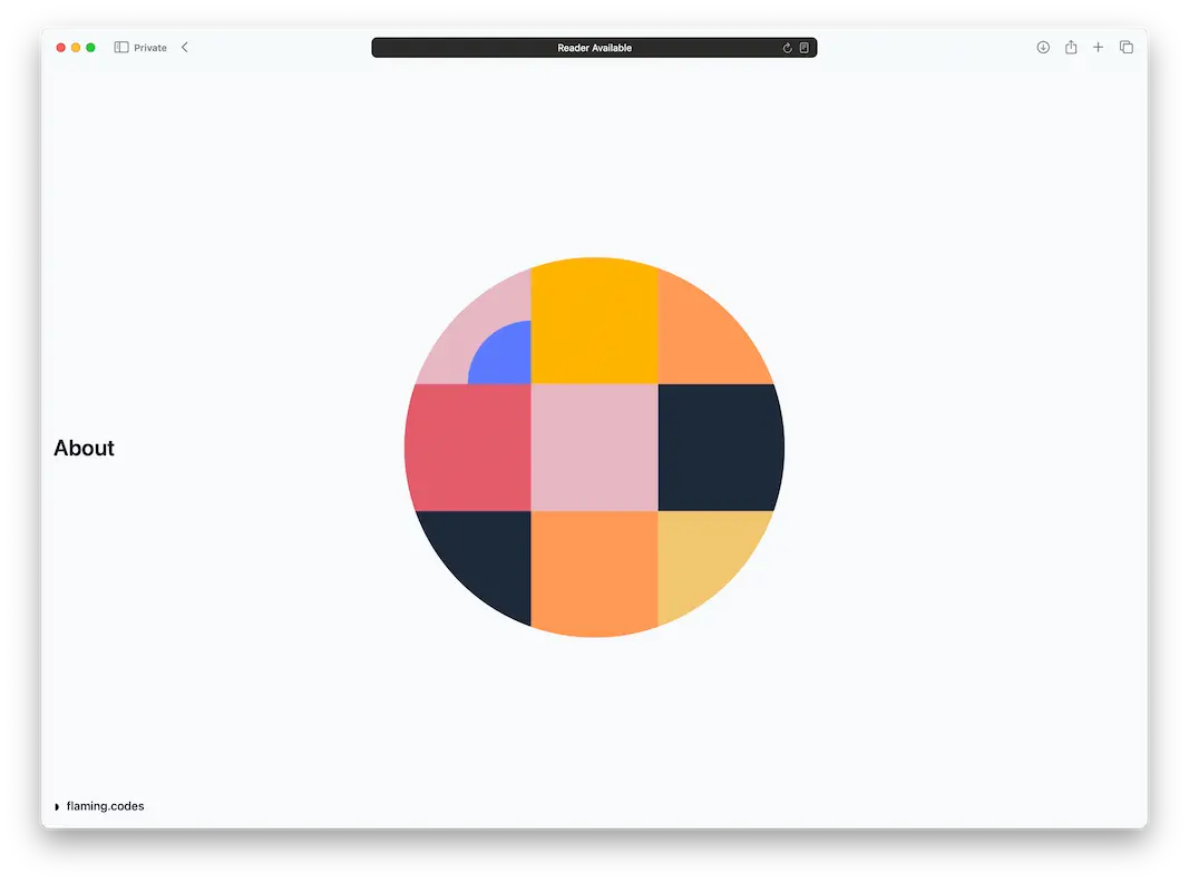 Generative visuals driven by seed values like page titles—custom, clean, unique.